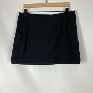 Black Athletic Skort with Pockets